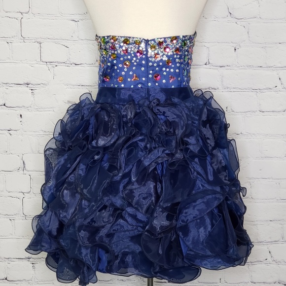 NWT NOX ARABEL Jeweled Strapless Cocktail Dress - Picture 5 of 6